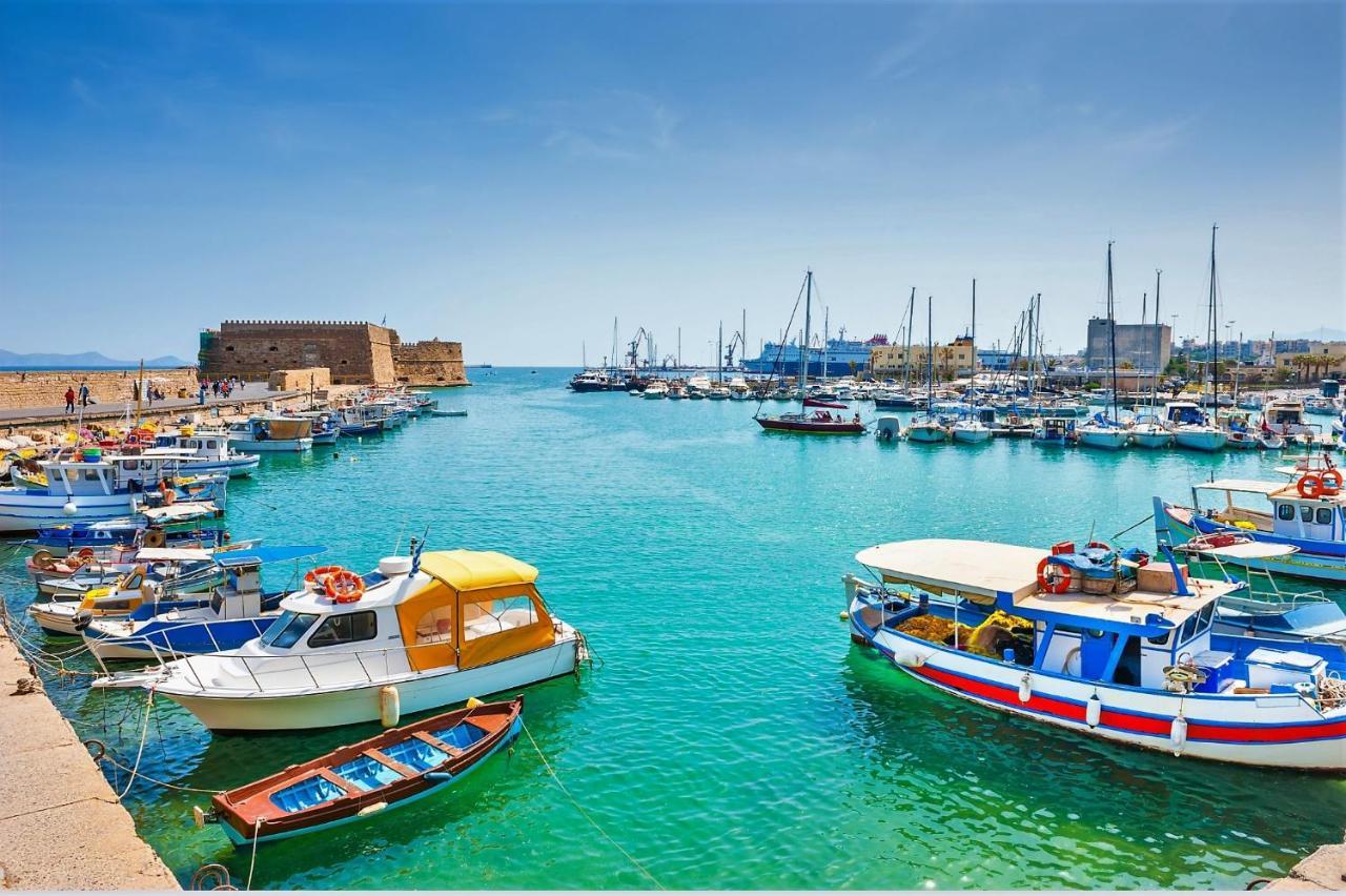 Apartemen 100 m² dengan 2 kamar tidur dan 1 kamar mandi pribadi di Heraklion Bagian luar foto