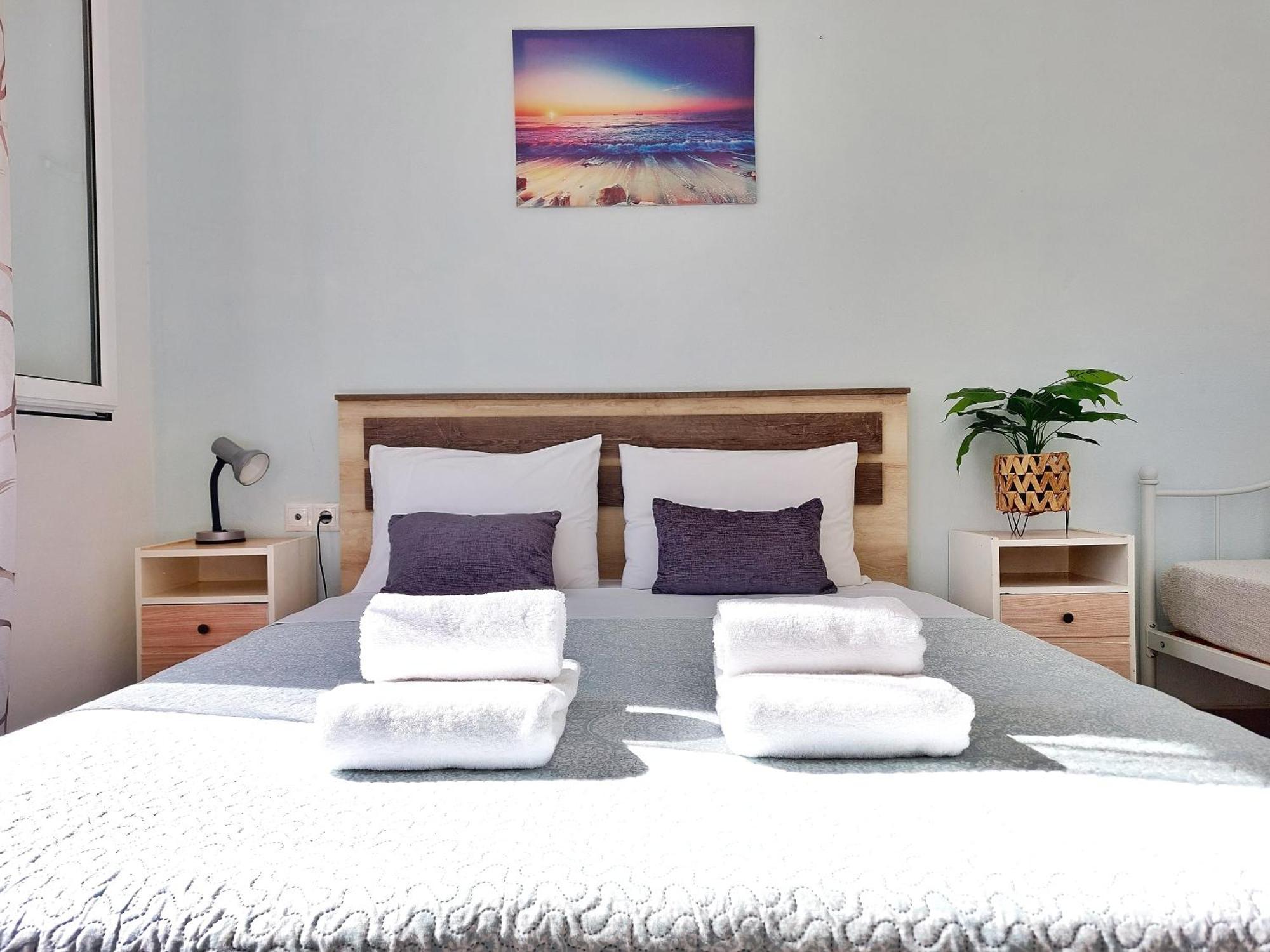 Apartemen 100 m² dengan 2 kamar tidur dan 1 kamar mandi pribadi di Heraklion Bagian luar foto