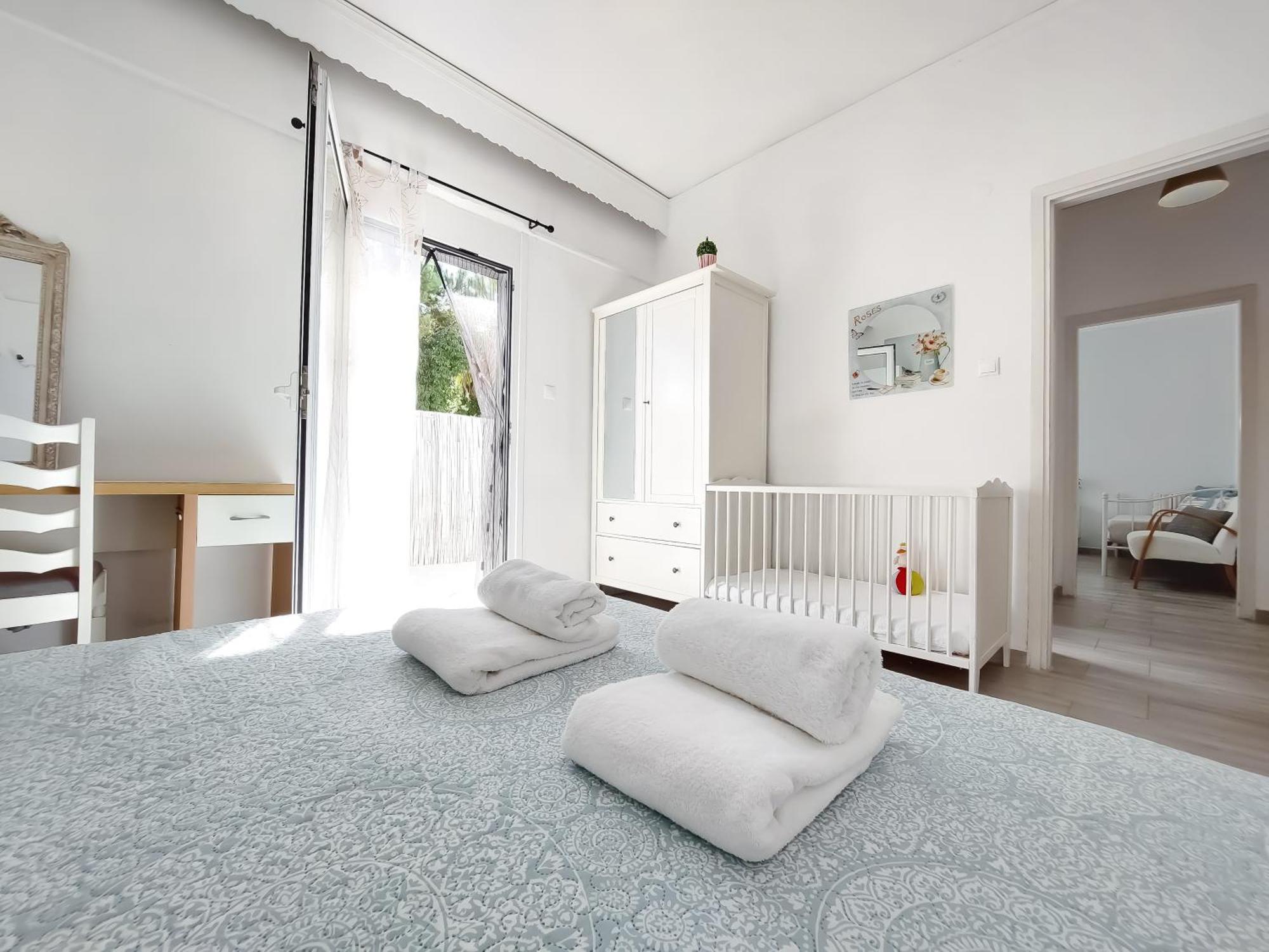 Apartemen 100 m² dengan 2 kamar tidur dan 1 kamar mandi pribadi di Heraklion Bagian luar foto