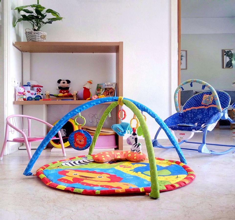 Apartemen 100 m² dengan 2 kamar tidur dan 1 kamar mandi pribadi di Heraklion Bagian luar foto